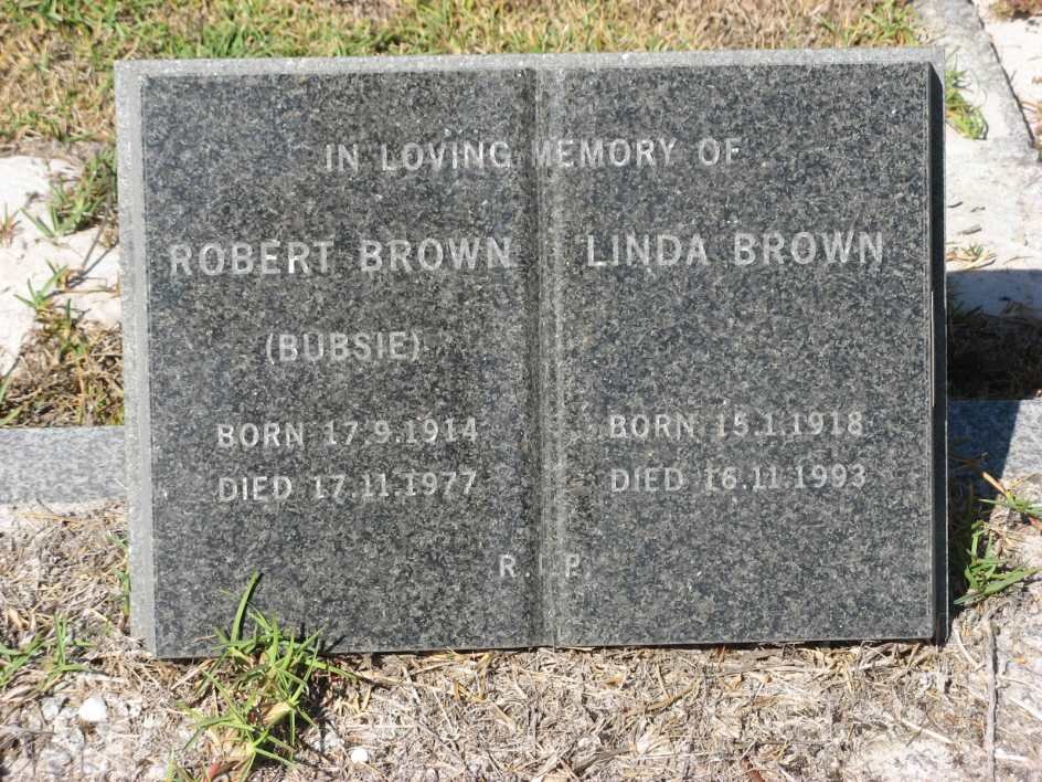 BROWN Robert 1914-1977 &amp; Linda 1918-1993