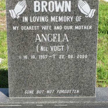 BROWN Angela nee VOGT 1957-2000