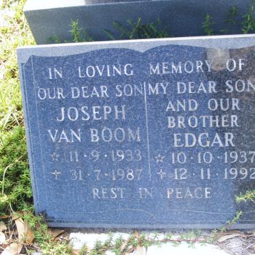 BOOM Joseph, van 1933-1987 :: VAN BOOM Edgar 1937-1992