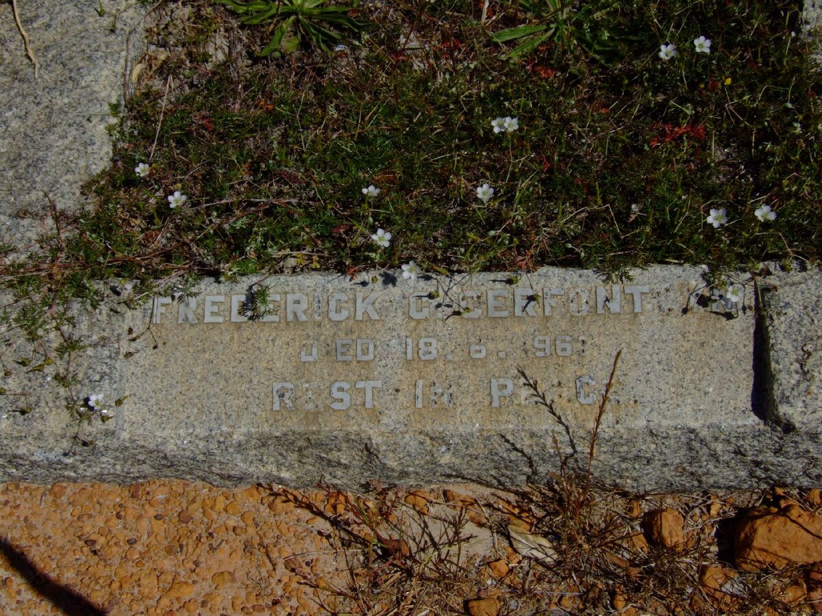 CERFONTEYN Frederick G. -196?