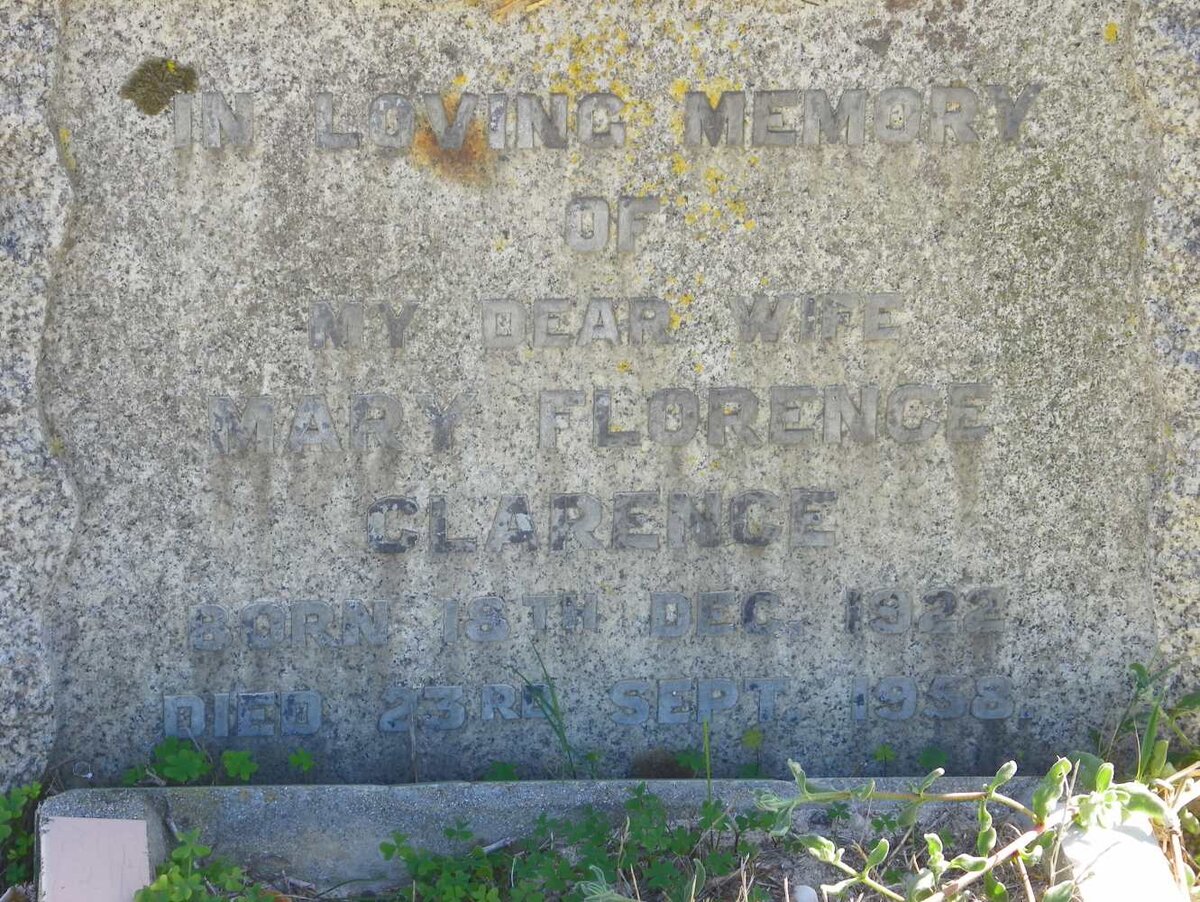 CLARENCE Mary Florence 1922-1958