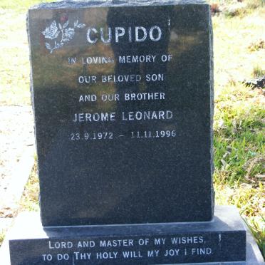 CUPIDO Jerome Leonard 1972-1996