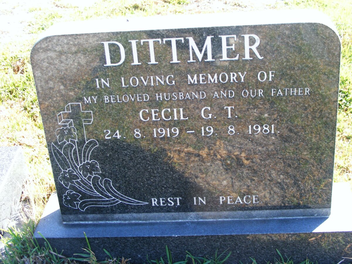 DITTMER Cecil G.T. 1919-1981