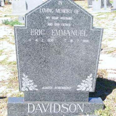DAVIDSON Eric Emmanuel 1930-1990