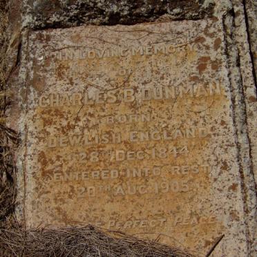 DUNMAN Charles B. 1844-1905