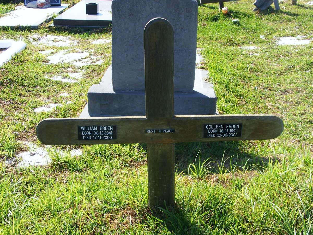 EBDEN William 1941-2000 &amp; Colleen 1941-2002