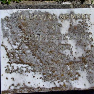 EXLEY Charles -1927 &amp; Alice Elizabeth -1946