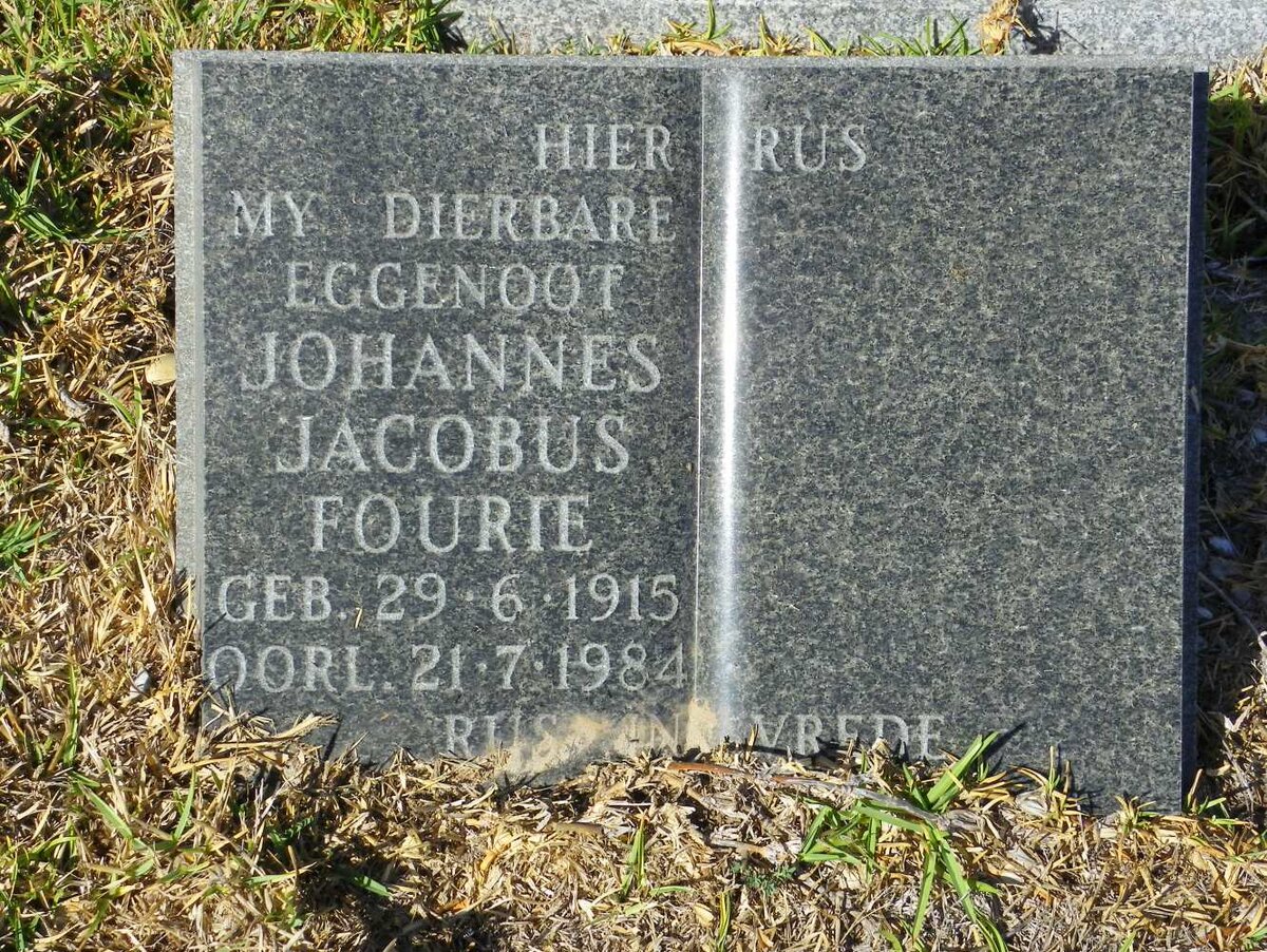 FOURIE Johannes Jacobus 1915-1984