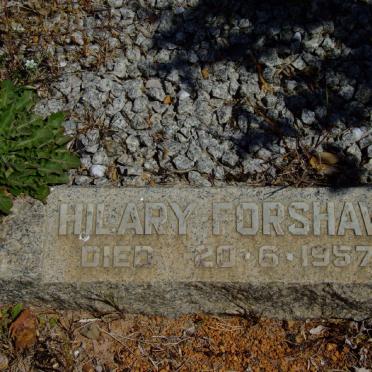 FORSHAW Hilary -1957