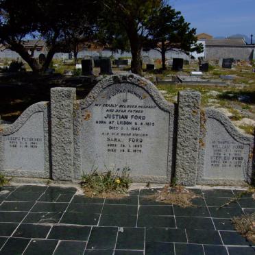 FORD Justian 1875-1945 &amp; Sarah 1893-1979 :: PETERSEN Joseph 1943-1970