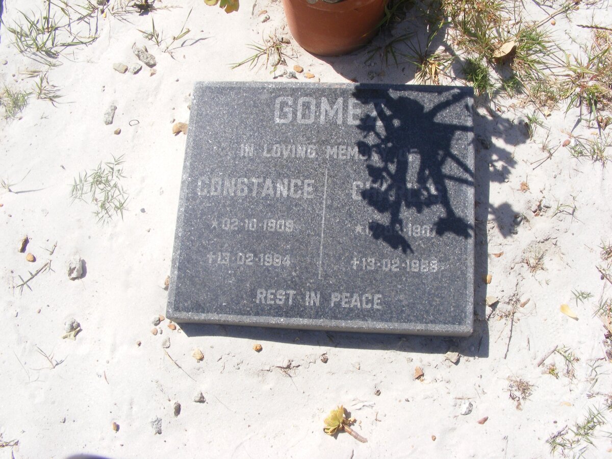 GOMEZ Charles 1907-1988 &amp; Constance 1909-1994