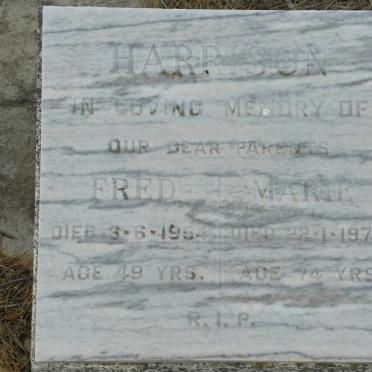 HARRISON Fred -1954 &amp; Marie -1978