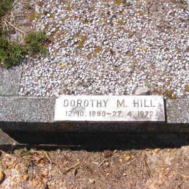HILL Dorothy M. 1890-1972