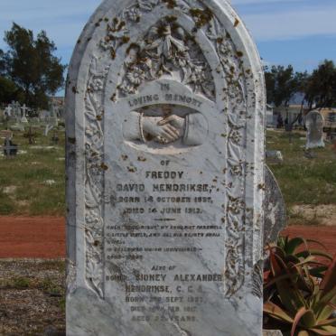 HENDRIKSE Sidney Alexander 1893-1917 :: HENDRIKSE Freddy David 1897-1913