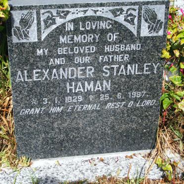 HAMAN Alexander Stanley 1929-1987