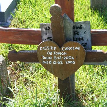 JONGH Cassidy Caroline, de 2004-2005