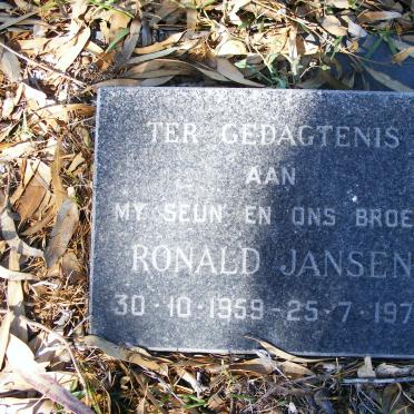 JANSEN Ronald 1959-1977
