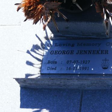 JENNEKER George 1927-1991