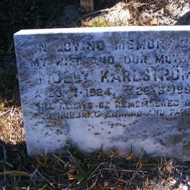 KARLSTROM Molly 1924-1990