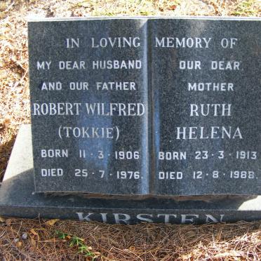 KIRSTEN Robert Wilfred 1906-1976 &amp; Ruth Helena 1913-1988