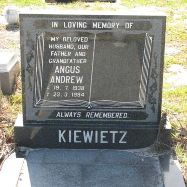 KIEWIETZ Angus Andrew 1938-1994