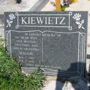 KIEWIETZ Maggie 1907-1995