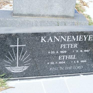 KANNEMEYER Peter 1929-1987 &amp; Ethel 1934-1995