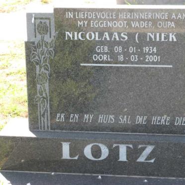 LOTZ Nicolaas 1934-2001