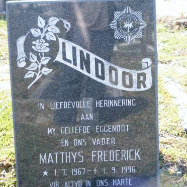 LINDOOR Matthys Frederick 1967-1996