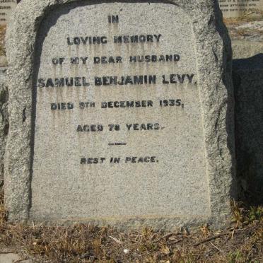 LEVY Samuel Benjamin -1935