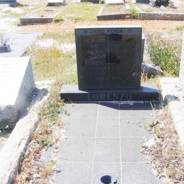 LORENZO Virginia 1939-1993