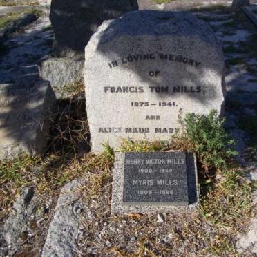 MILLS Francis Tom 1875-1941 &amp; Alice Maud Mary :: MILLS Henry Victor 1908-19?9 &amp; Myris 1909-1986