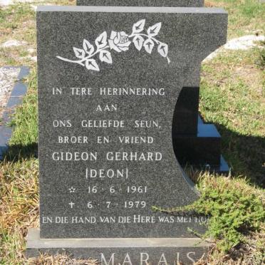 MARAIS Gideon Gerhard 1961-1979