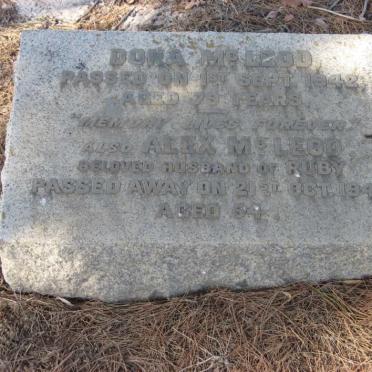 McLEOD Alex -1949 :: McLEOD Dora 1942