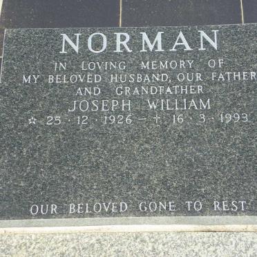 NORMAN Joseph William 1926-1993
