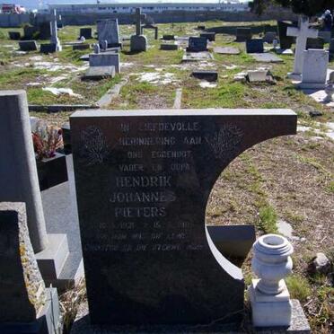 PIETERS Hendrik Johannes 1921-?