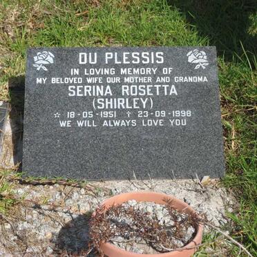 PLESSIS Serina Rosetta, du 1951-1998