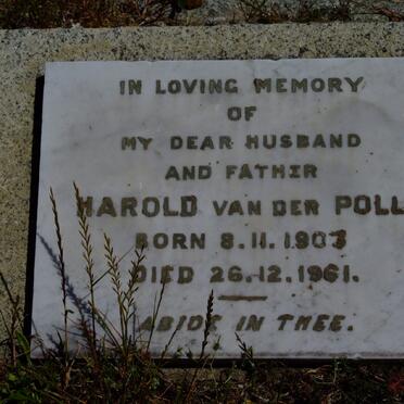 POLL Harold, van der 1903-1961