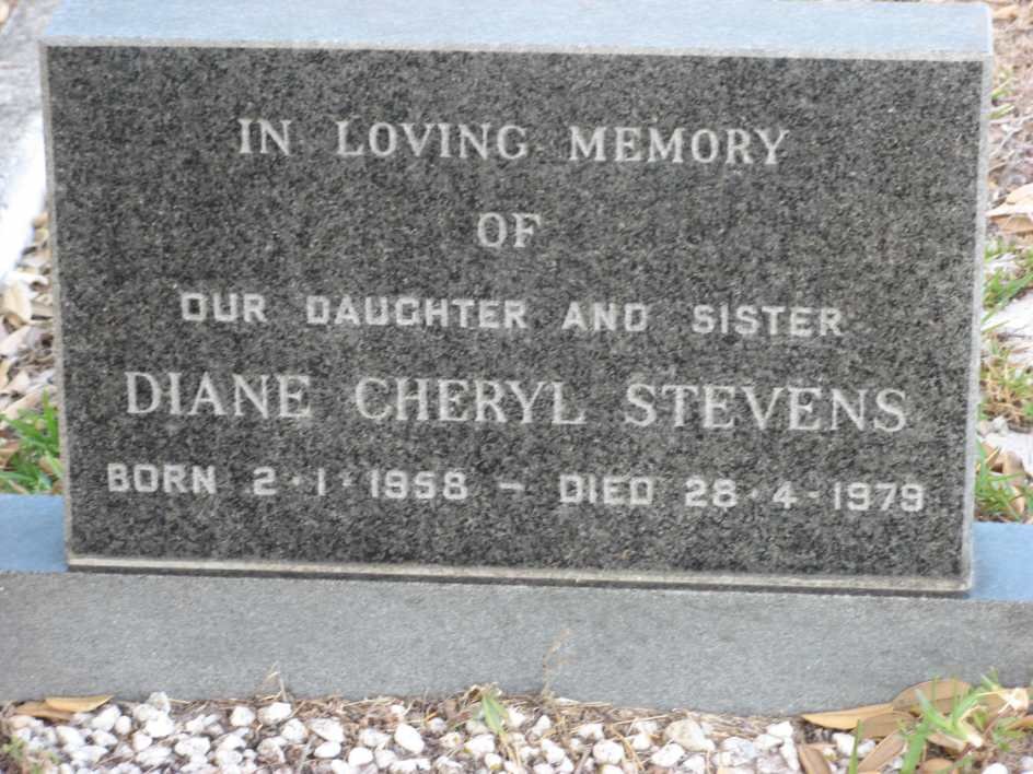 STEVENS Diane Cheryl 1958-1979