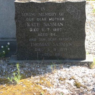 SASMAN Thomas -1971 &amp; Kate -1967