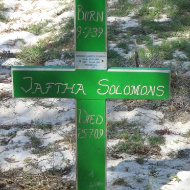 SOLOMONS Jaftha 1939-2009 &amp; Doreen Elizabeth 1940-2001