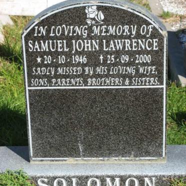 SOLOMON Samuel John Lawrence 1946-2000