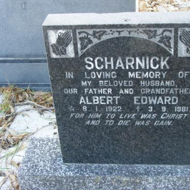 SCHARNICK Albert Edward 1922-1981