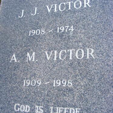 VICTOR J.J. 1908-1974 &amp; A.M. 1909-1998
