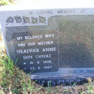 VOGTS Heather Anne nee CHEEK 1936-1987