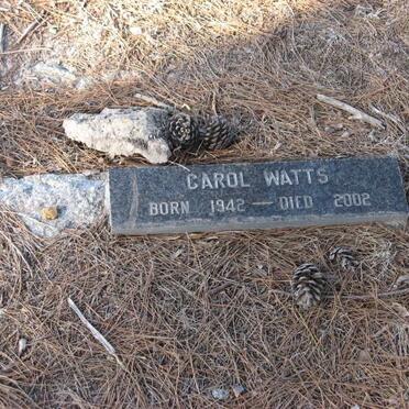 WATTS Carol 1942-2002
