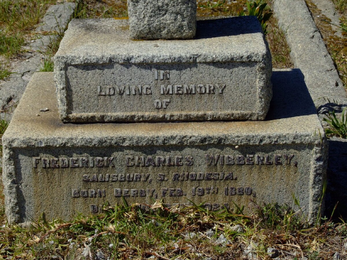 WIBBERLEY Frederick Charles 1880-1924