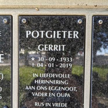 POTGIETER Gerrit 1933-2019