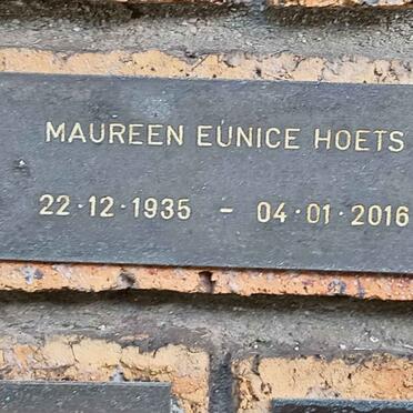 HOETS Maureen Eunice 1935-2016