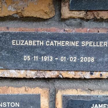 SPELLER Elizabeth Catherine 1913-2008